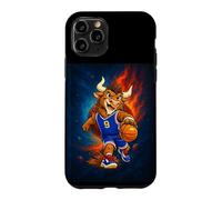 Carcasa para iPhone 11 Pro Cosmic Basketball Mascot Player Galaxy Space Graphic