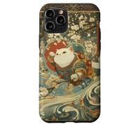 Carcasa para iPhone 11 Pro Cosmic Cat Ukiyo E Espacio Japonés Neko