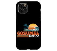 Carcasa para iPhone 11 Pro Cozumel México Vintage Sunset Island