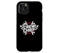 Carcasa para iPhone 11 Pro Crew Chief Racing Pit Crew Wrenches Checkered Flag