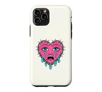 Carcasa para iPhone 11 Pro Crying Heart Tattoo - Traditional Old School Tattooed Inked