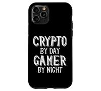 Carcasa para iPhone 11 Pro Crypto by Day Gamer by Night Bitcoin Cryptocurrency NFT Game
