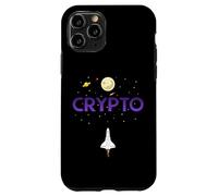 Carcasa para iPhone 11 Pro Cryptocurrency Space Rocket Crypto Go Up Only In Crypto