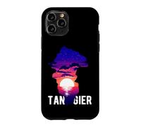 Carcasa para iPhone 11 Pro Cueva de Hércules Tánger Ciudad Atardecer Escena Marruecos Viaje de Vacaciones