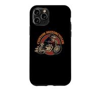Carcasa para iPhone 11 Pro Custom Motorcycles Retro Biker Lowbrow Wolf Rockabilly 50s