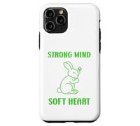 Carcasa para iPhone 11 Pro Cute Animal Quote Strong Mind Soft Heart Mental Health