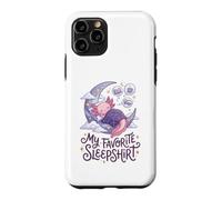 Carcasa para iPhone 11 Pro Cute Axolotl My Favorite Sleepshirt Kawaii Teen Pajama