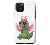 Carcasa para iPhone 11 Pro Cute Dinosaur Angel Valentine's Day Gum Love