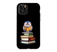 Carcasa para iPhone 11 Pro Cute Girls Kawaii Kids Animal Lover Reading Books Penguin