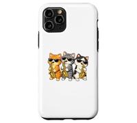 Carcasa para iPhone 11 Pro Cute Kawaii Kitten Saxophone Trio Music Lovers
