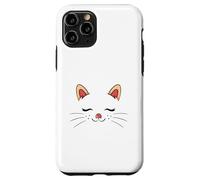 Carcasa para iPhone 11 Pro Cute Sleepy Cat Face Adorable Feline Kitty Lover