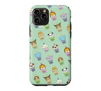 Carcasa para iPhone 11 Pro Cute Womens Kids Girls Kawaii Bubble Boba Tea Animals