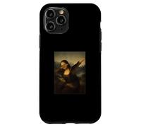 Carcasa para iPhone 11 Pro Dabbing Mona Lisa Leonardo Da Vinci Divertido Mona Lisa