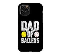 Carcasa para iPhone 11 Pro Dad of Ballers Baseball Dad for Men Father's Day Baseball