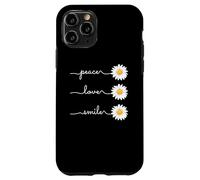 Carcasa para iPhone 11 Pro Daisy Plant Peace Love Smile Common Daisy Flower