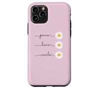 Carcasa para iPhone 11 Pro Daisy Plant Peace Love Smile Common Daisy Flower