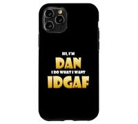 Carcasa para iPhone 11 Pro Dan Costume Idgaf Cute Personalized First Name Daniel/Dan