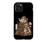 Carcasa para iPhone 11 Pro Dark Academia Cottagecore Tea Books Botanical Mushroom