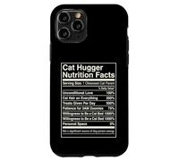 Carcasa para iPhone 11 Pro Datos nutricionales de Cat Hugger Funny Feline Lover Owner