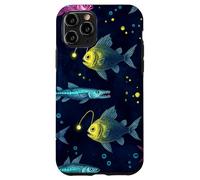 Carcasa para iPhone 11 Pro Deep Sea Fish Pattern Ocean Marine Life