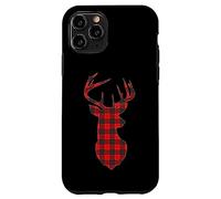 Carcasa para iPhone 11 Pro Deer Plaid Red Reindeer Buck Christmas Xmas
