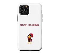 Carcasa para iPhone 11 Pro Deja de Mirar mi Polla Divertido Grosero Inapropiado Feo Groovy