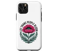 Carcasa para iPhone 11 Pro Deja Que Las Personas Trans florezcan - Vibrant Pride Ally Flower Pretty