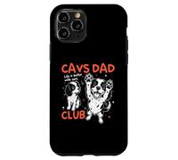 Carcasa para iPhone 11 Pro Día del Padre de los Cavs Dad Club King Charles Cavalier Dog Dad Man