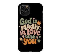 Carcasa para iPhone 11 Pro Dios está locamente Enamorado de ti fe Cristiana inspiradora
