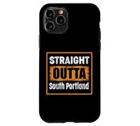 Carcasa para iPhone 11 Pro Directamente Fuera del Sur de Portland Maine USA Retro Vintage Humor