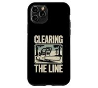 Carcasa para iPhone 11 Pro Disc Golf Clearing The Line, Motosierra, Jugador de Golf en Disco