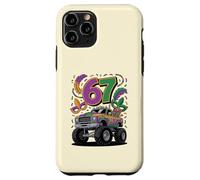 Carcasa para iPhone 11 Pro Diseño de Carnaval de Mardi Gras Monster Car Truck 67