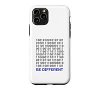 Carcasa para iPhone 11 Pro Diseño de código Binario Be Different | Programador de codificación Nerd IT