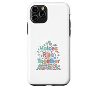 Carcasa para iPhone 11 Pro Diseño de Conciencia sobre la comunicación de Las Voces se elevan Juntas