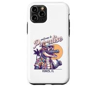 Carcasa para iPhone 11 Pro Diseño de Estilo Retro Venice Florida Paradise Cocodril