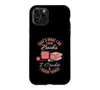 Carcasa para iPhone 11 Pro Diseño de Manualidades para Amantes de los Libros de Ganchillo