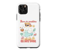 Carcasa para iPhone 11 Pro Diseño de Pato con Texto en inglés There is Sunshine in My Soul
