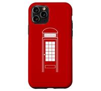 Carcasa para iPhone 11 Pro Disfraz de Cabina de teléfono para Halloween, Reino Unido, Londres, Rojo británico