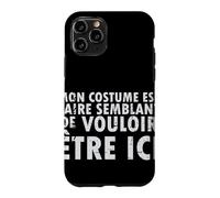 Carcasa para iPhone 11 Pro Disfraz de Halloween Mon EST Faire Semblant - Francés