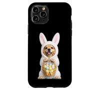 Carcasa para iPhone 11 Pro Disfraz de Perro Cocker Spaniel con Conejito de Pascua