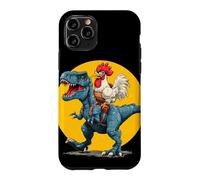 Carcasa para iPhone 11 Pro Disfraz de Pollo Best Friends para Amantes de los Dinosaurios