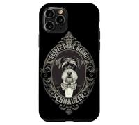 Carcasa para iPhone 11 Pro Distinguido Schnauzer Vintage Barbudo Caballero