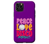 Carcasa para iPhone 11 Pro Diversión Paz, Amor Disco Música Retro