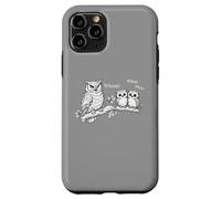 Carcasa para iPhone 11 Pro Divertida Camiseta gramática de búho para Profesores de inglés y Nerds de Palabras