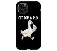 Carcasa para iPhone 11 Pro Divertida Diadema de Ganso para Correr, Correr, Correr