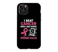 Carcasa para iPhone 11 Pro Divertida superviviente de cáncer de Mama Pink Ribbon Warrior Antisocial