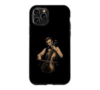 Carcasa para iPhone 11 Pro Divertido Abraham Lincoln Tocando Violonchelo Música clásica Violonchelo