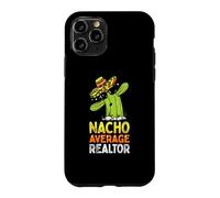 Carcasa para iPhone 11 Pro Divertido Agente Inmobiliario Humor Divertido Nacho Promedio Agente Inmobiliario