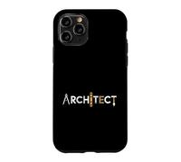 Carcasa para iPhone 11 Pro Divertido Arquitecto Diciendo Herramientas Iconos Letras Gráfico
