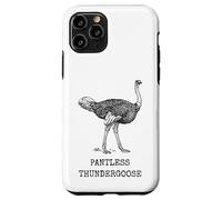 Carcasa para iPhone 11 Pro Divertido Avestruz sin Pantalones Thundergoose Nombre Animal Broma estúpida